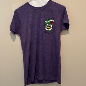 Pineapple Willy large purple light material, long ladies tshirt